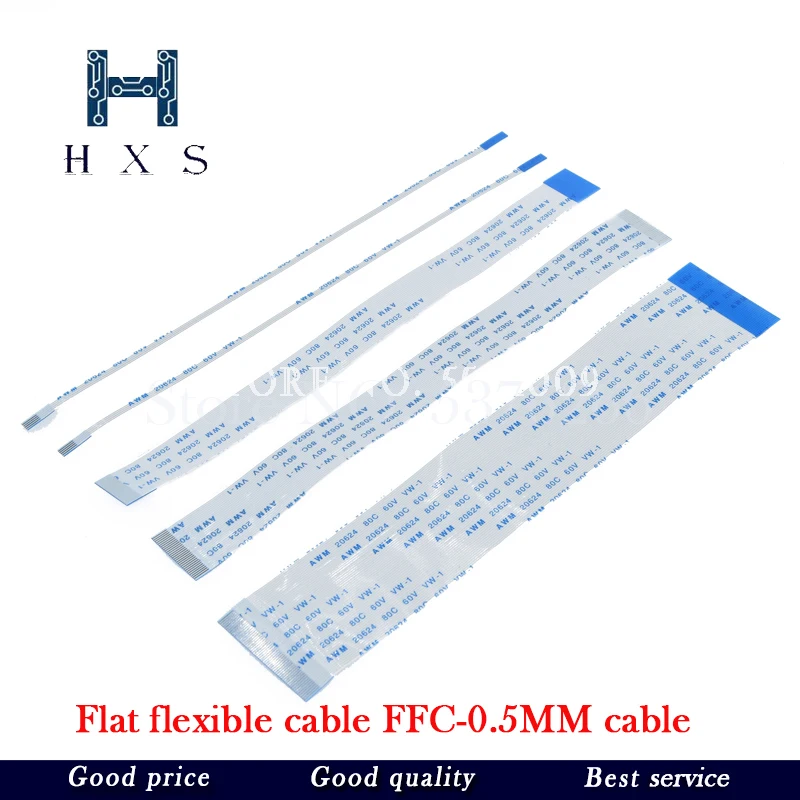 10PCS Flat flexible cable FFC FPC LCD AWM 20624 80C 60V VW 1 0.5MM|Соединители| |