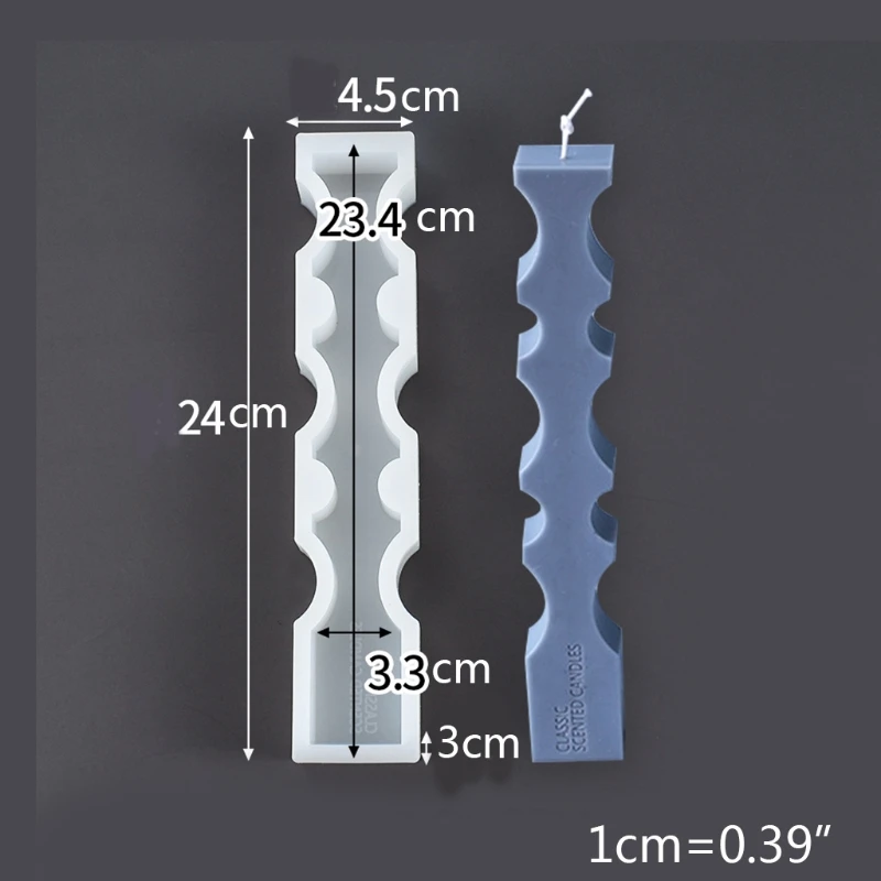 

Crystal Epoxy Resin Mold Irregular Strip Geometric Candle Aromatherapy Plaster Silicone Mould DIY Crafts Casting Tools