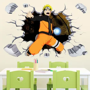 60x90cm anime saskue wall stickers poster shippuden stickers collection decoration kids room home boys room decor free global shipping