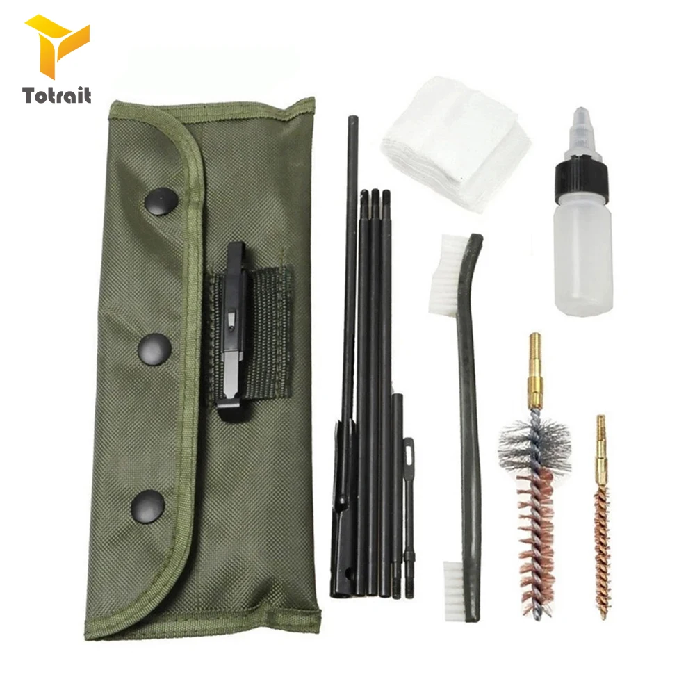Airsoft M4 M16 Rifle Gun Cleaning Kit 10 Piece .22 22LR .223 556 Rod Nylon Brushes Set Convenient Accessories Clean Tools | Спорт и