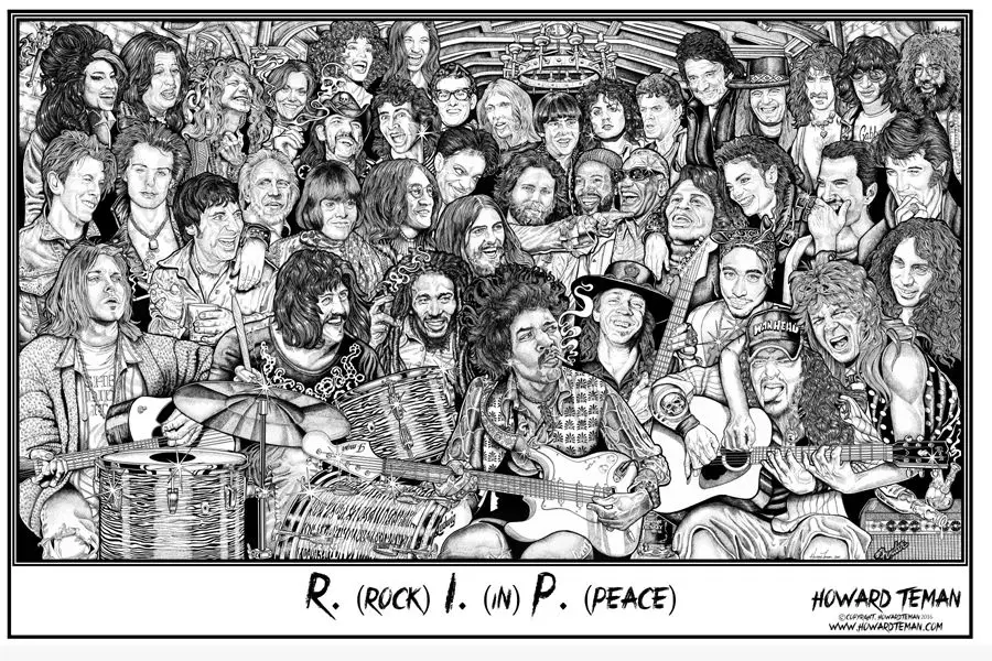 Рок в мире известный DEAD шелковые плакат декоративной живописи 24x36inch|Рисование и