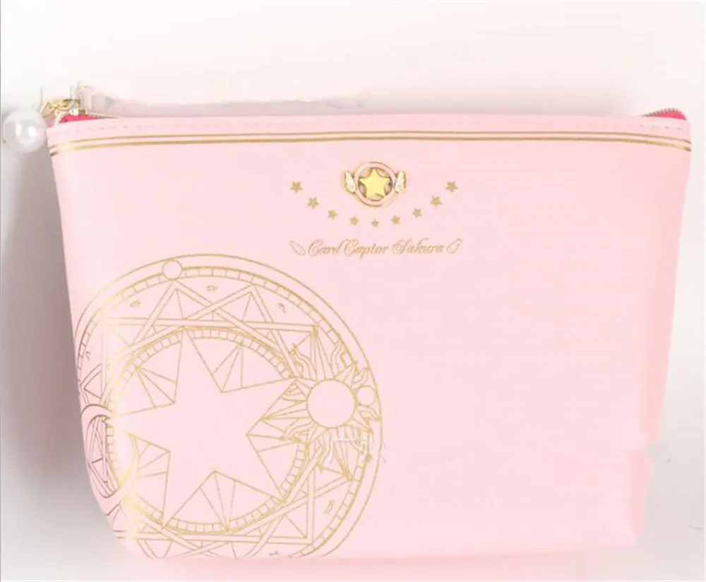 Чехол для карт аниме искусственная кожа косплея Сакура кошелек хранения сумочка