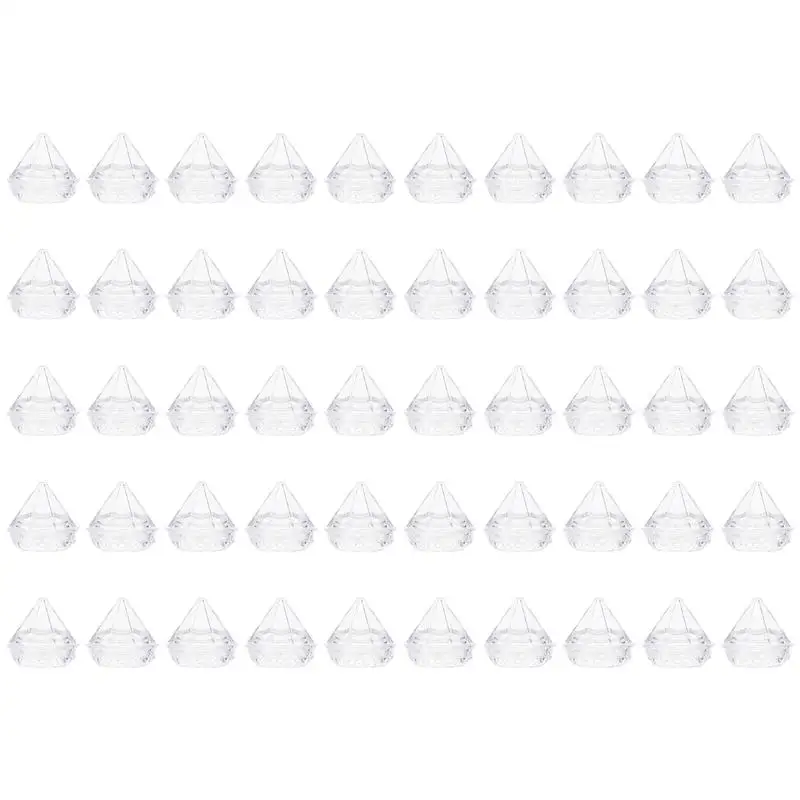 

50Pcs Cosmetic Dispenser Bottles Diamond Cream Boxes Cream Sub-bottles for Hotel