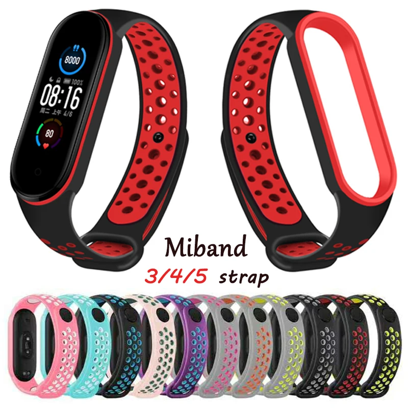 

Breathable Strap for Xiaomi Mi Band 3 4 Smart Wristband Miband 5 Colorful Bracelet for Xiaomi MiBand 6 Miband Strap Replacement
