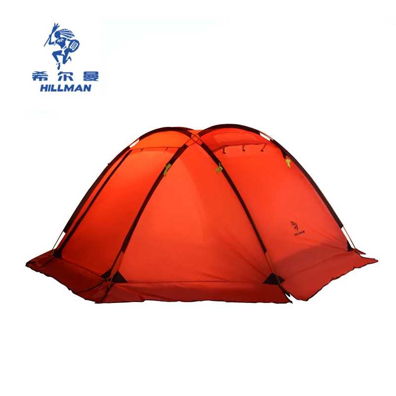 

New ultralight 3-4 person high quality family party tents aluminum poles waterproof outdoor camping tent with snow skirt