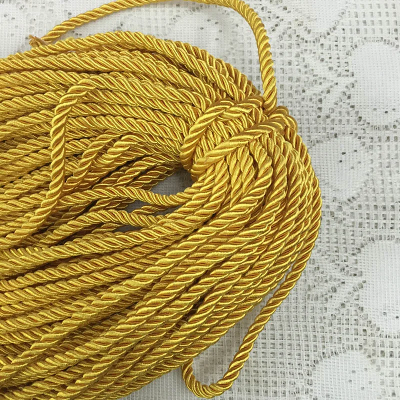 5 мм м 3 акции скрученные хлопковые нейлоновые шнуры цветные DIY плетеные ремни