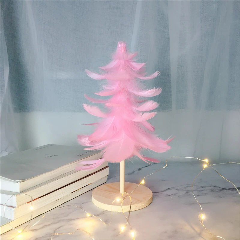 Перо Рождественская елка девочка сердце рождественский подарок декор Тиффани