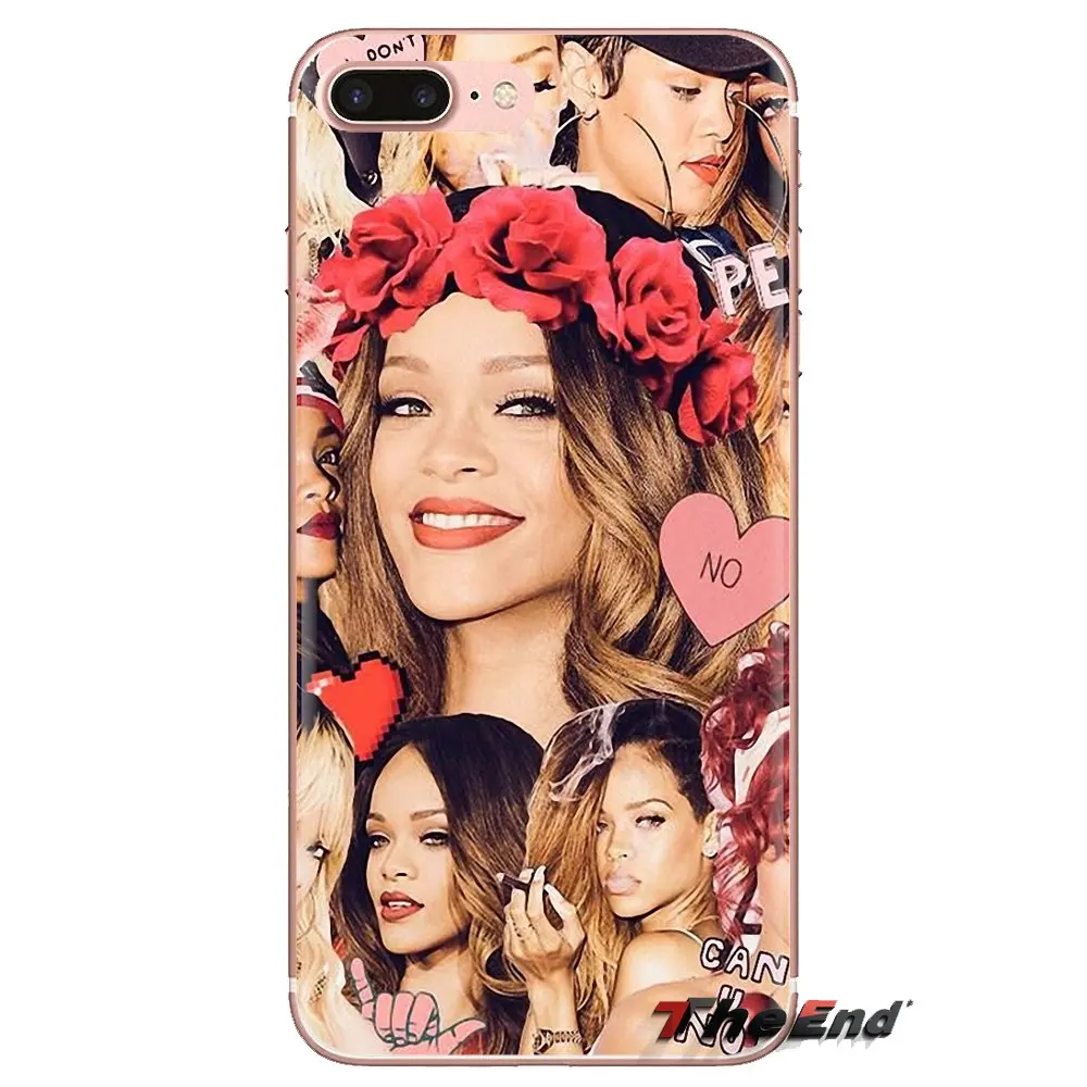 Awesome Robyn Rihanna Soft TPU Phone Cover For Samsung Galaxy S2 S3 S4 S5 MINI S6 S7 edge S8 S9 Plus Note 2 3 4 5 8 Coque Fundas |