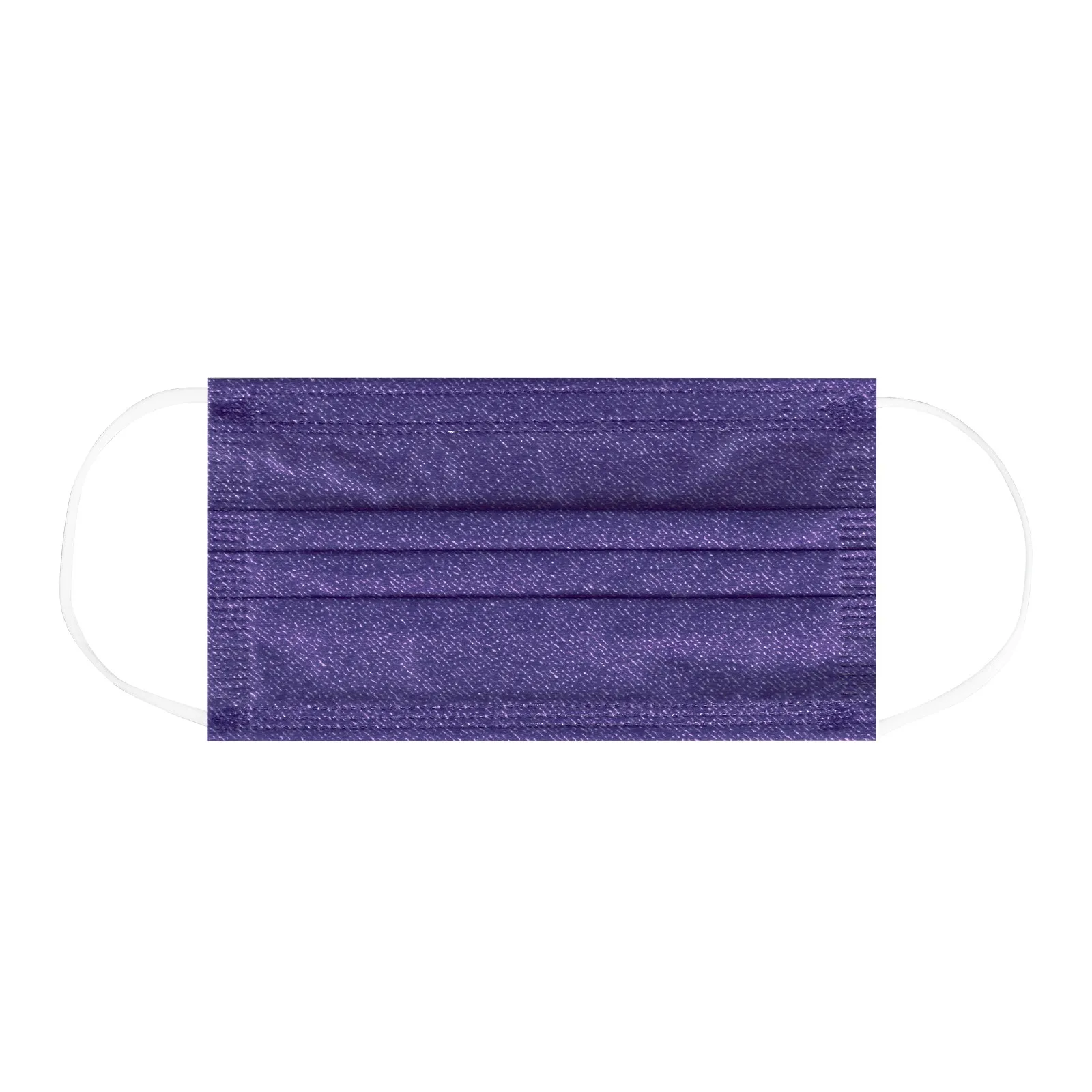 

Unisex Disposable Face Mask Purple Print with Elastic Earloop facemask Breathable for Blocking Air Pollution Protection Mask A40