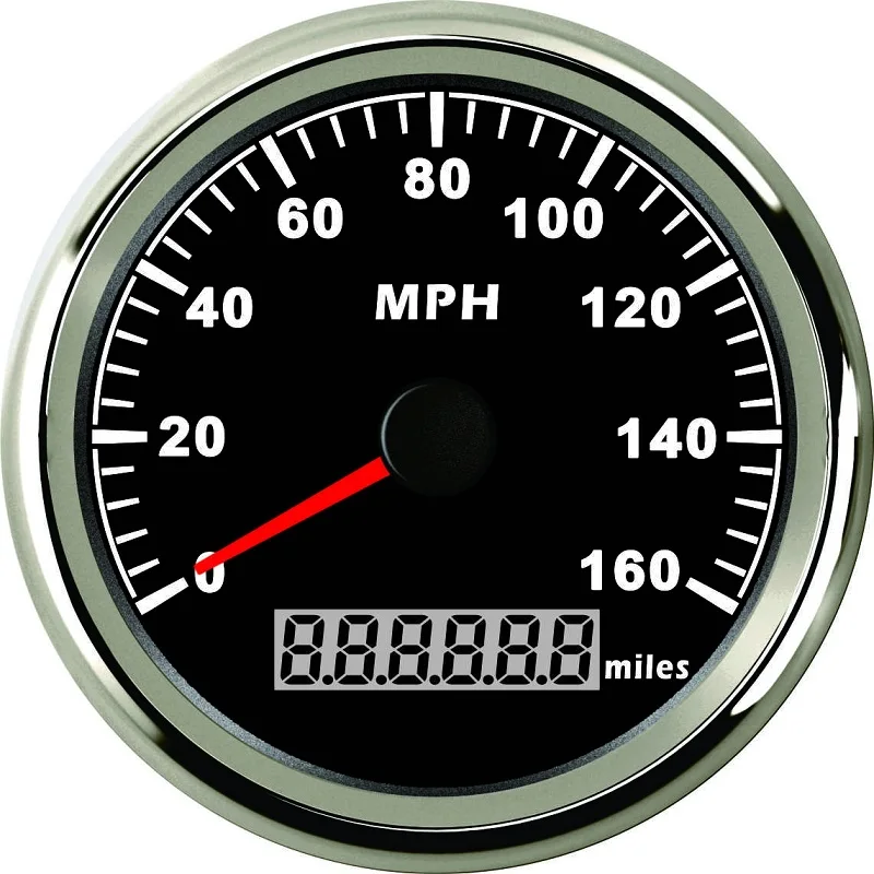 

Новинка Универсальный Автомобильный мотоцикл 85 мм 160 миль/ч GPS Спидометр измеритель одометр милометр 9-32 В с красной подсветкой показывает м...