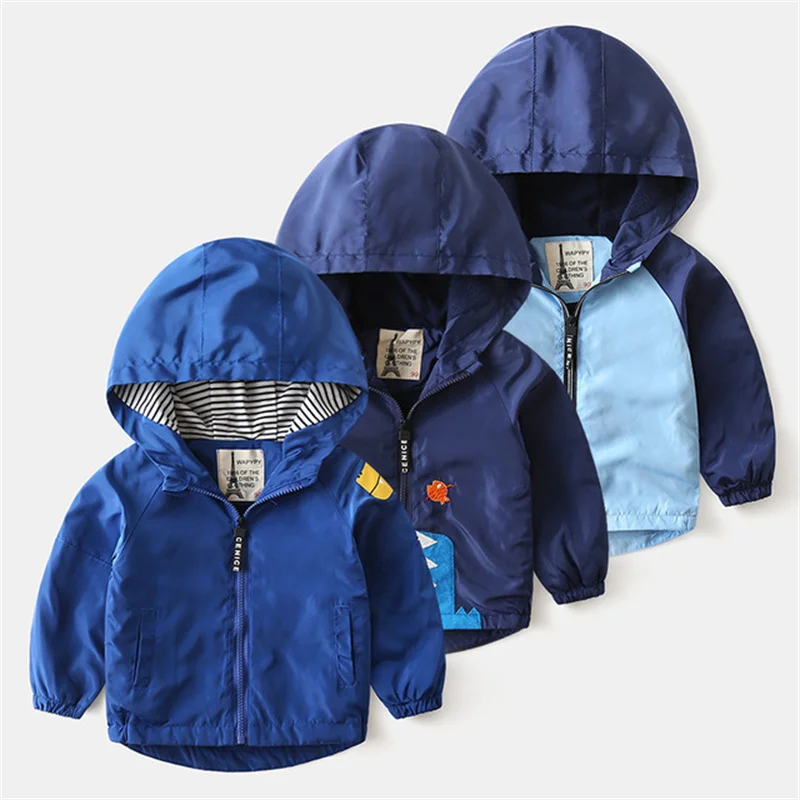 

Boys Warm Jacket Cartoon print Costumes For Boys Thick Warm Baby Autumn Child Hooded Coat babys Clothes Winter Kids Outerwear