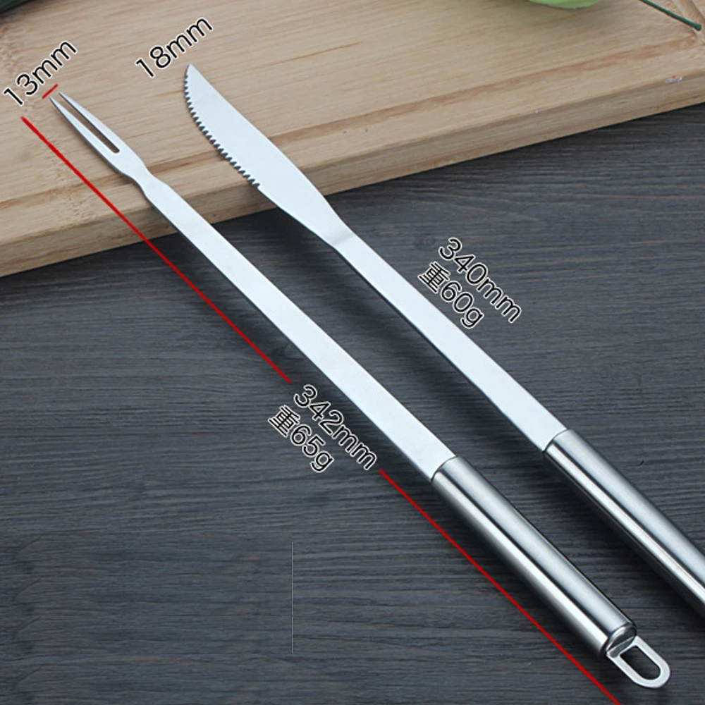 Кухонные принадлежности посуда для барбекю походный специальный нож и вилка из