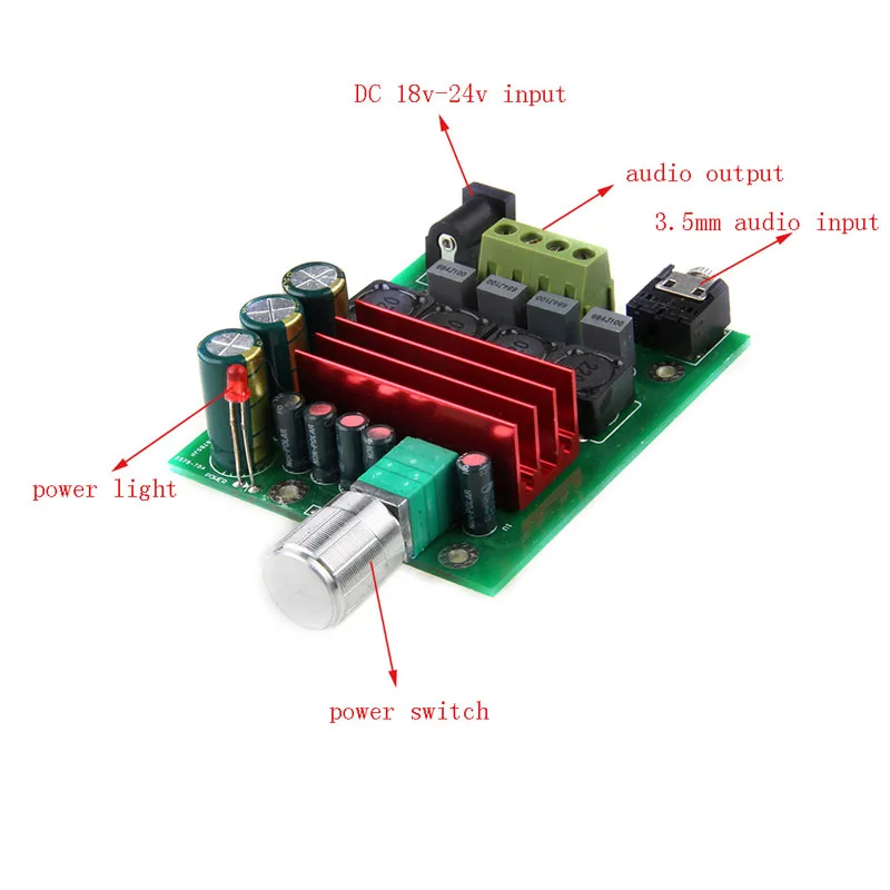

2.0 HIFI 50W+50W TPA3116 D2 Power Amplifier Digital Completed Board W3JB