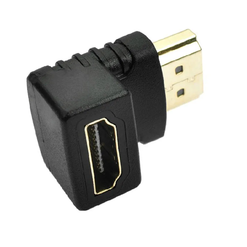

90-градусный позолоченный адаптер HDMI с прямым углом для мужчин и женщин для 1080p TV HD TV SUB распродажа