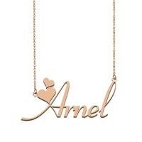 arnel name necklacecollar custom nameplate necklace for women girls best friends birthday wedding christmas mother days gift