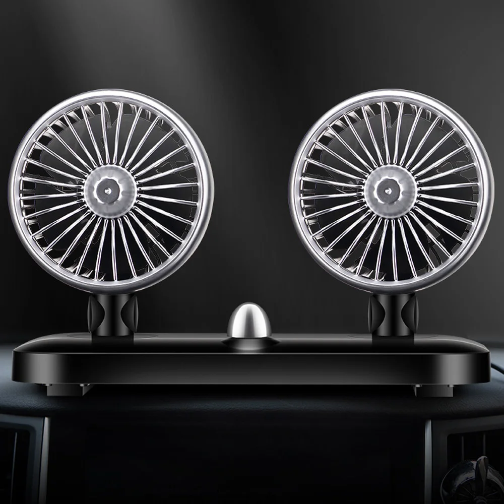 Автомобильный вентилятор с двойной головкой вращающийся переменной скоростью 5