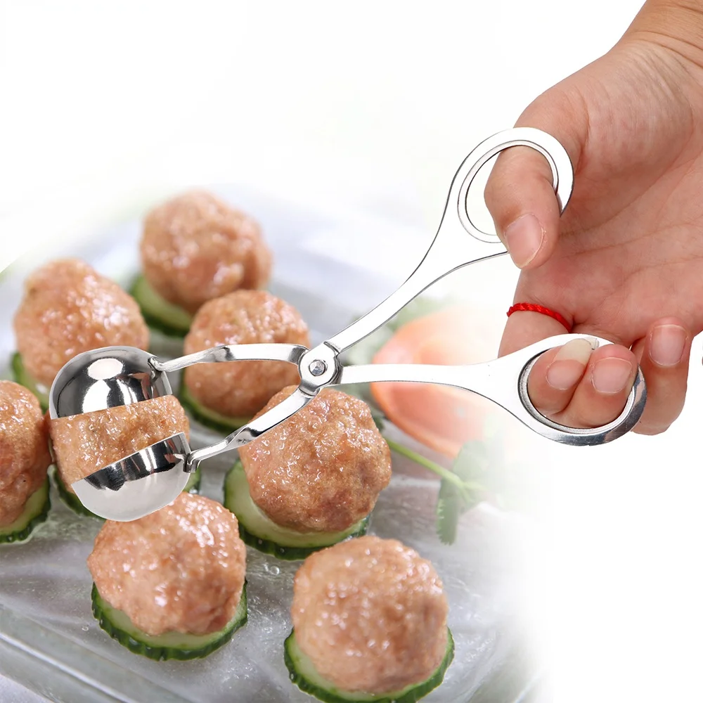 

NICEYARD Stainless Steel Meatball Maker DIY Fish Meat Ball Meatball Clip Stuffed Rice Ball Making Mold Kitchen Accessories