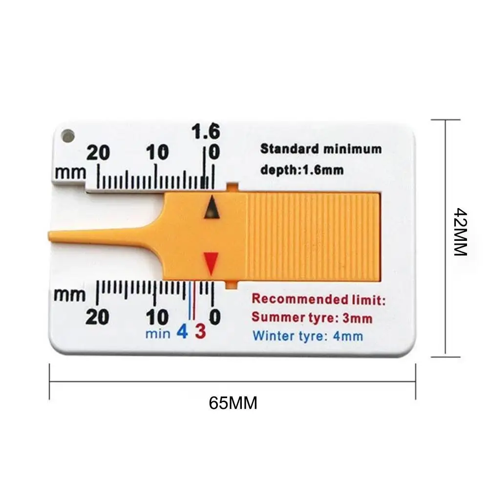 

0- 20 Mm Auto Tyre Depth Gauge Tool Tire Depth Gauge Tyre Depth For Car Measure Read Wheel Trailer Motorcycle K7D8