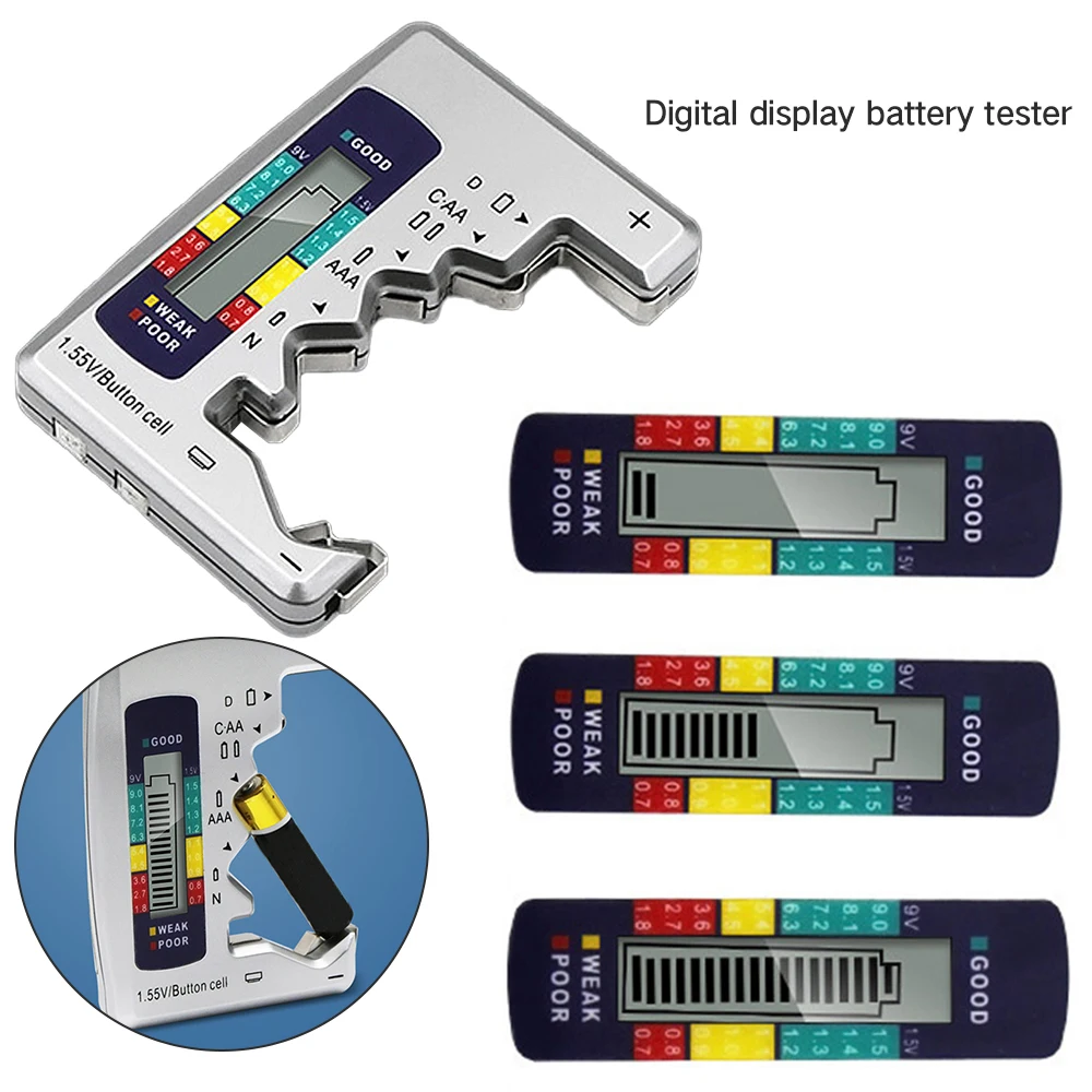 

Mini Convenient Digital LCD Digital Battery Detector Capacity Voltage Tester Usb Load Electronic Tester