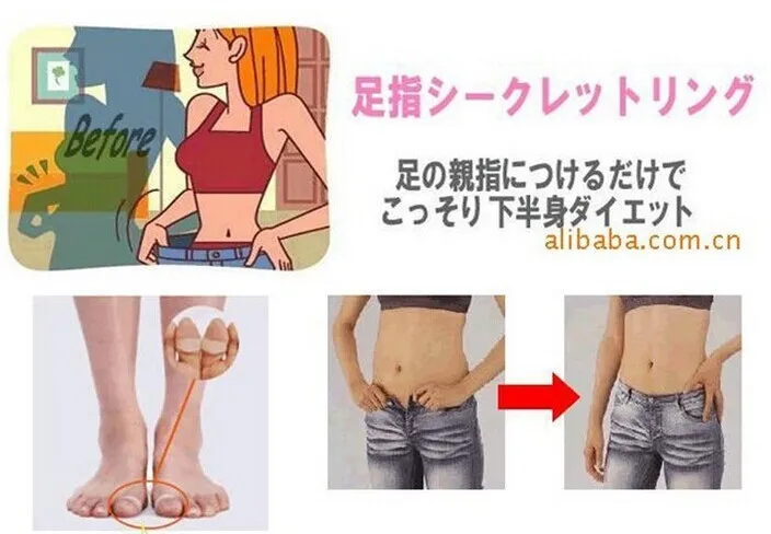 Двойное Кольцо Магнит потеря веса, похудения диета живота жира burningcellulite продукт здоровый ТОНКИЙ потери ног кольцо стикер