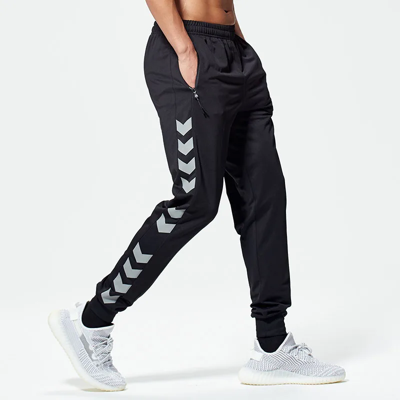 Спортивные Мужские штаны с карманами на молнии Свободные повседневные дышащие