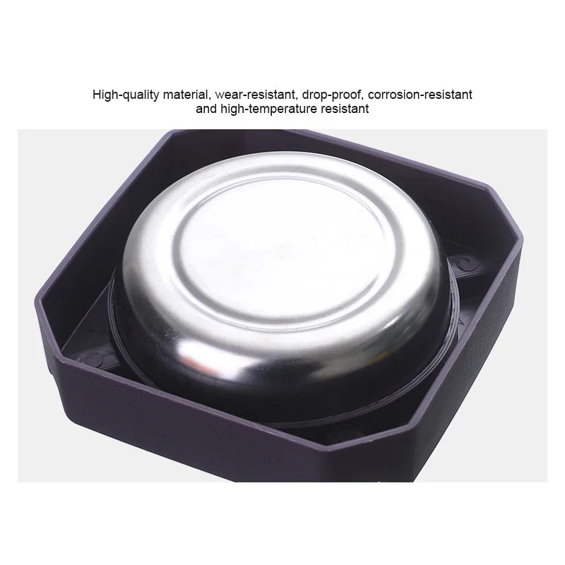 

Household Stainless Steel Living Room Ashtray Wear Resistant Drop Resistant Ashtray Multifunctional Portable Mini Car Ashtray