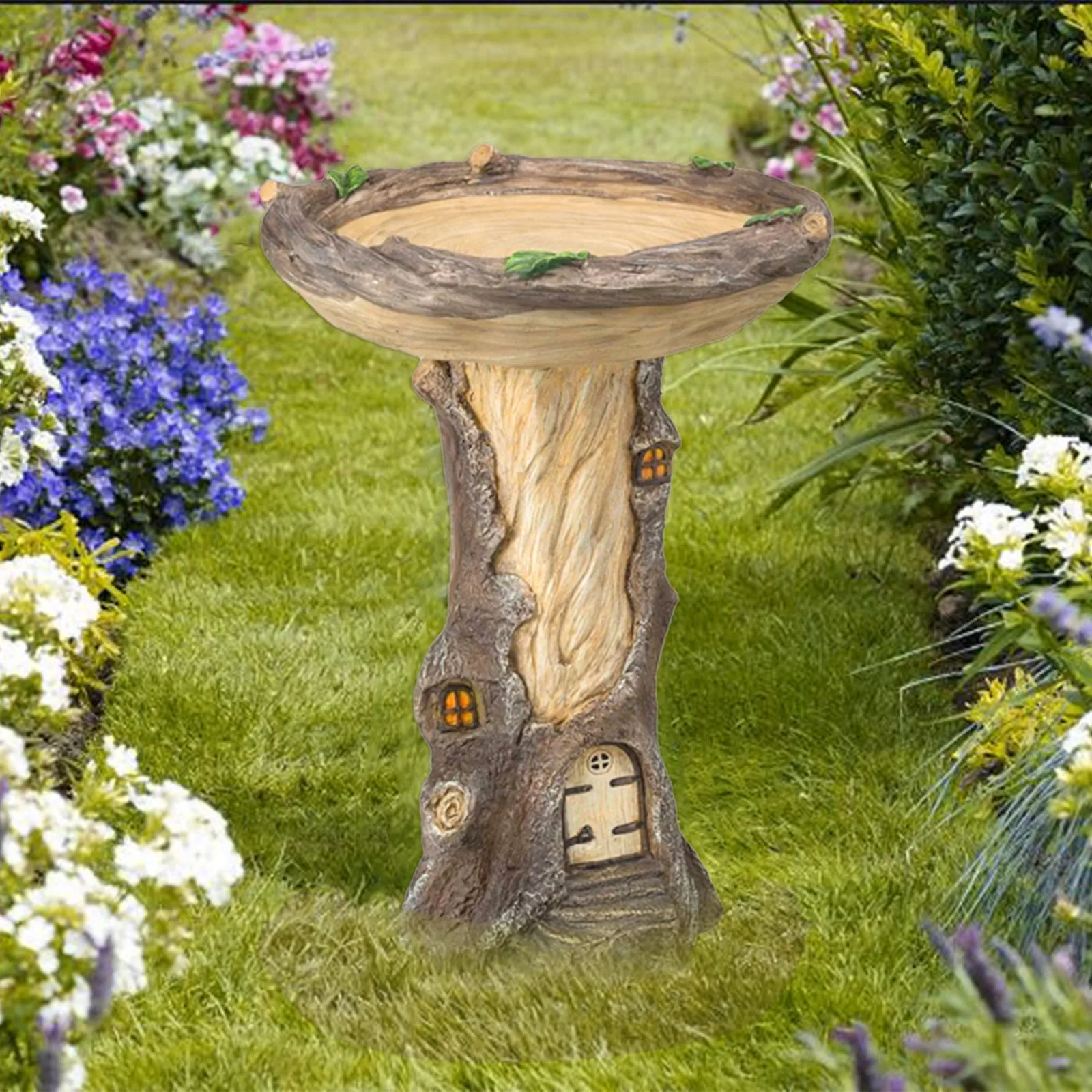 Декоративная подставка для ванной с изображением двора | Дом и сад