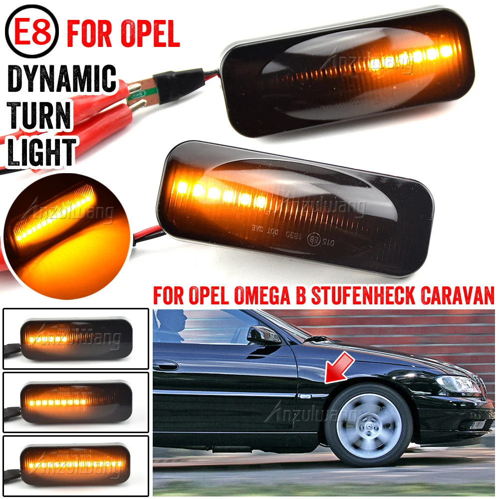 

For Opel For Omega B Stufenheck Caravan 1994-2003 LED Dynamic Turn Signal Light Side Fender Marker Lamp