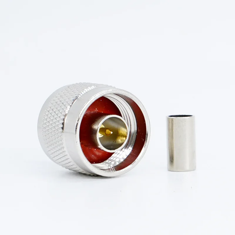 

2pcs Coaxial RF Connector N-jc-3 Male Straight Crimping RG58 Rg142 Lmr195 Wire