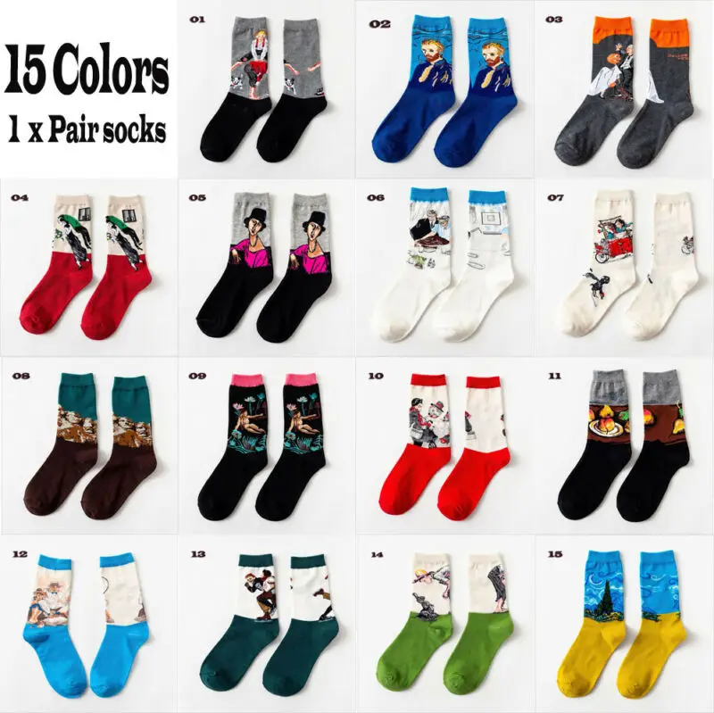 Популярные уникальные новые летние Мультяшные мужские и женские короткие носки
