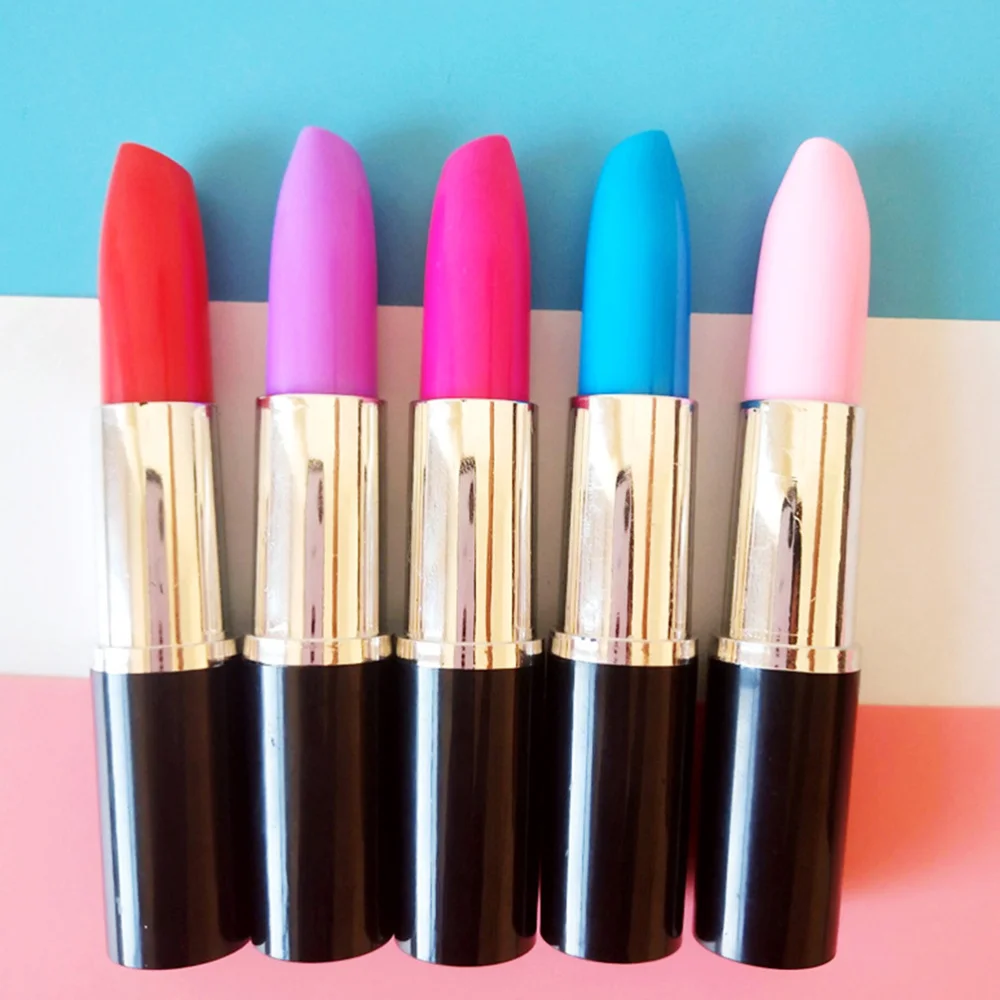 

24pcs Lipstick Ball-Point Pen Creative Beautiful Ball-Point Pen Lipstick Sign Pen for Home Store School Random Color