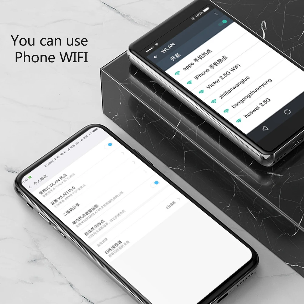 WiFi Bluetooth MP3 плеер 4 0 дюймов 1080P Android система MP4 MP5 полный сенсорный экран 16 Гб