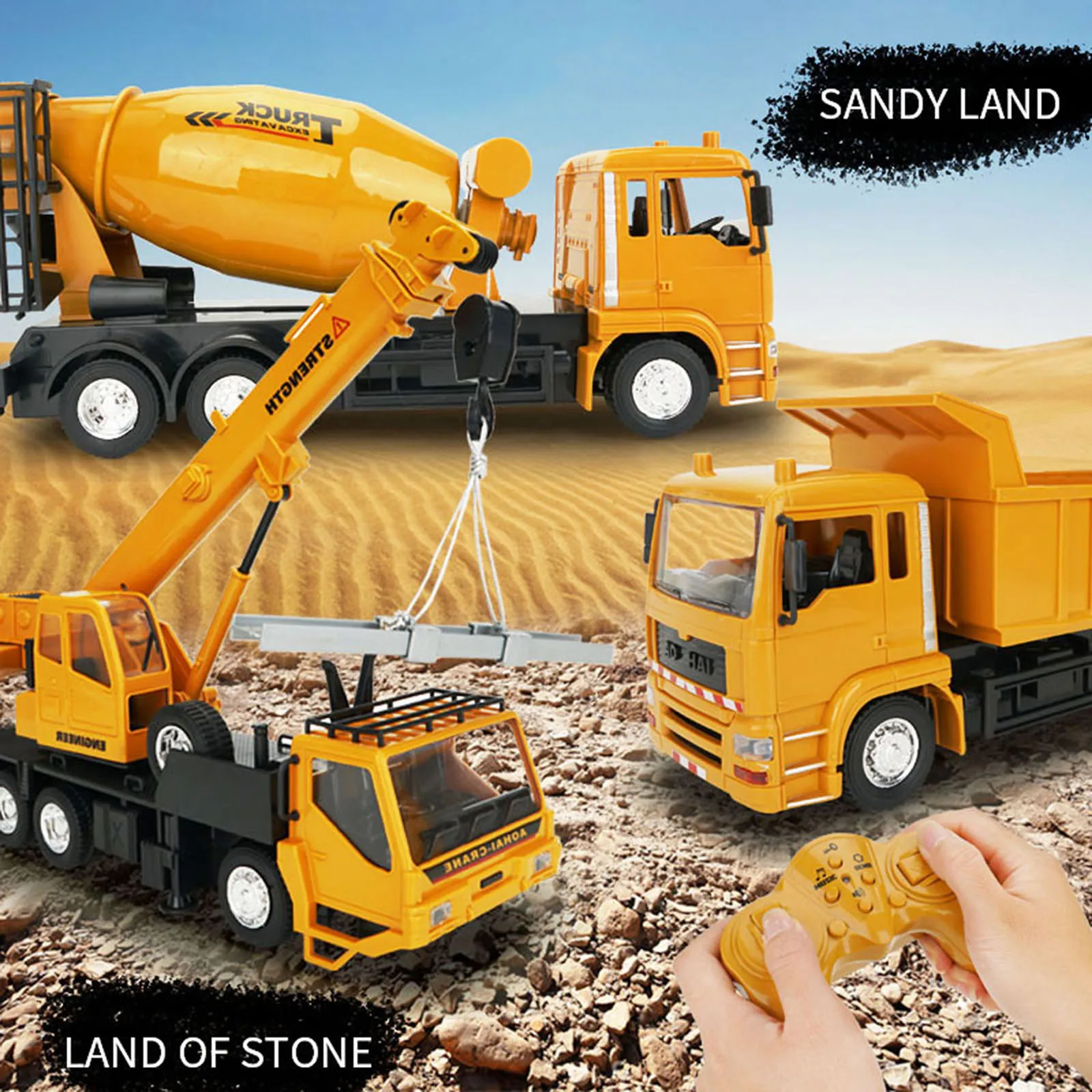 Heavy Duty Truck Remote Engineering RC Car Rechargeable Dump Truck Vehicle Toys Car Model Loaded Sand Car Toy For Boys Gifts enlarge