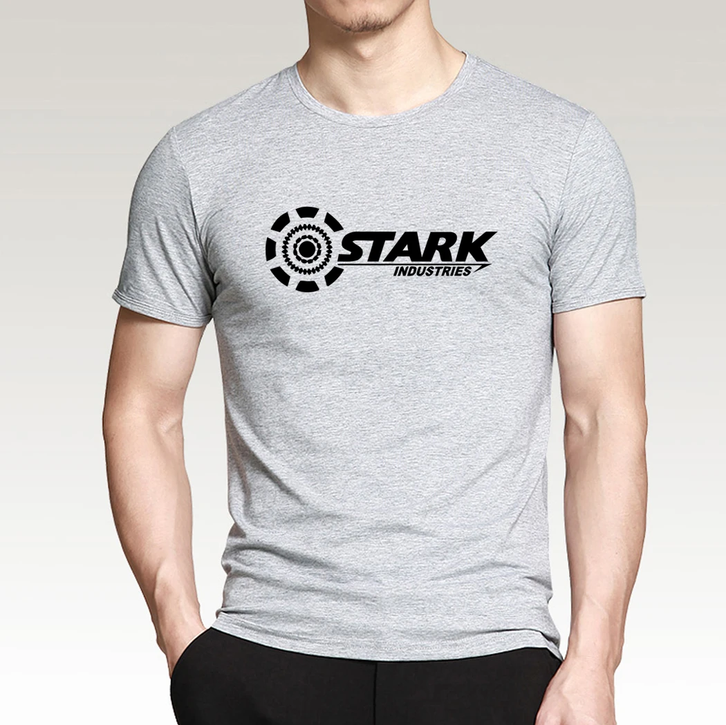 Men Summer Iron Man T Shirt Tony Stark Tshirt Industries Super Hero Short Sleeve Cotton Tops Tees Streetwear Sportswear | Мужская одежда