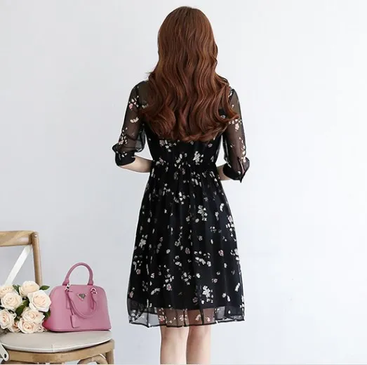 Корейские Винтажные Платья с цветочным принтом 2020 сексуальное женское летнее