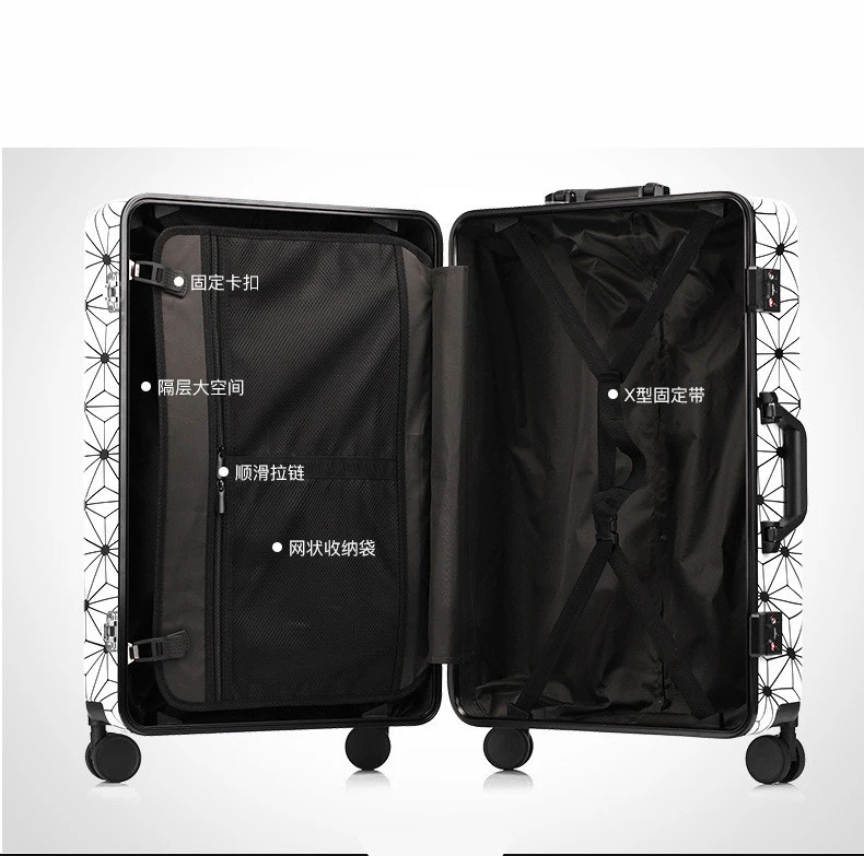 Business Travel Suitcase 20 inch Opening Cabin with Universal Wheel 24'✦'✩women men lightweight Waterproof | Багаж и
