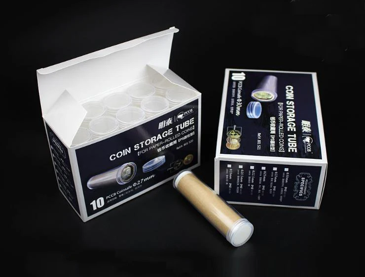 Пластиковые прозрачные круглые Чехлы для хранения монет 1 шт. |