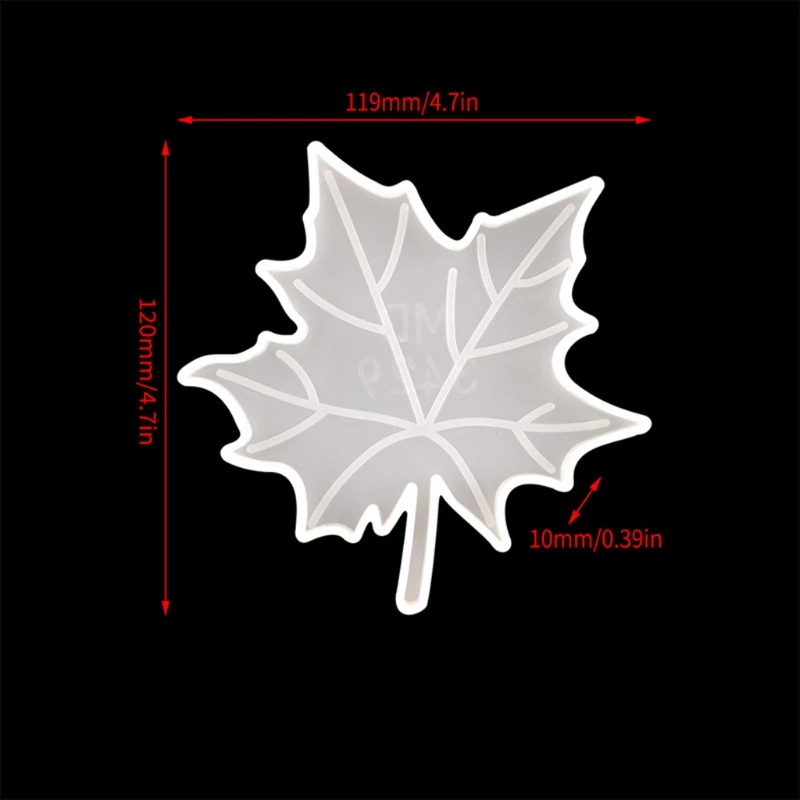

41XC 3PCS/Set Maple Leaf Coaster Resin Mold Cup Mat Coaster Casting Silicone Mould DIY Craft Jewelry Home Decor Casting Tool