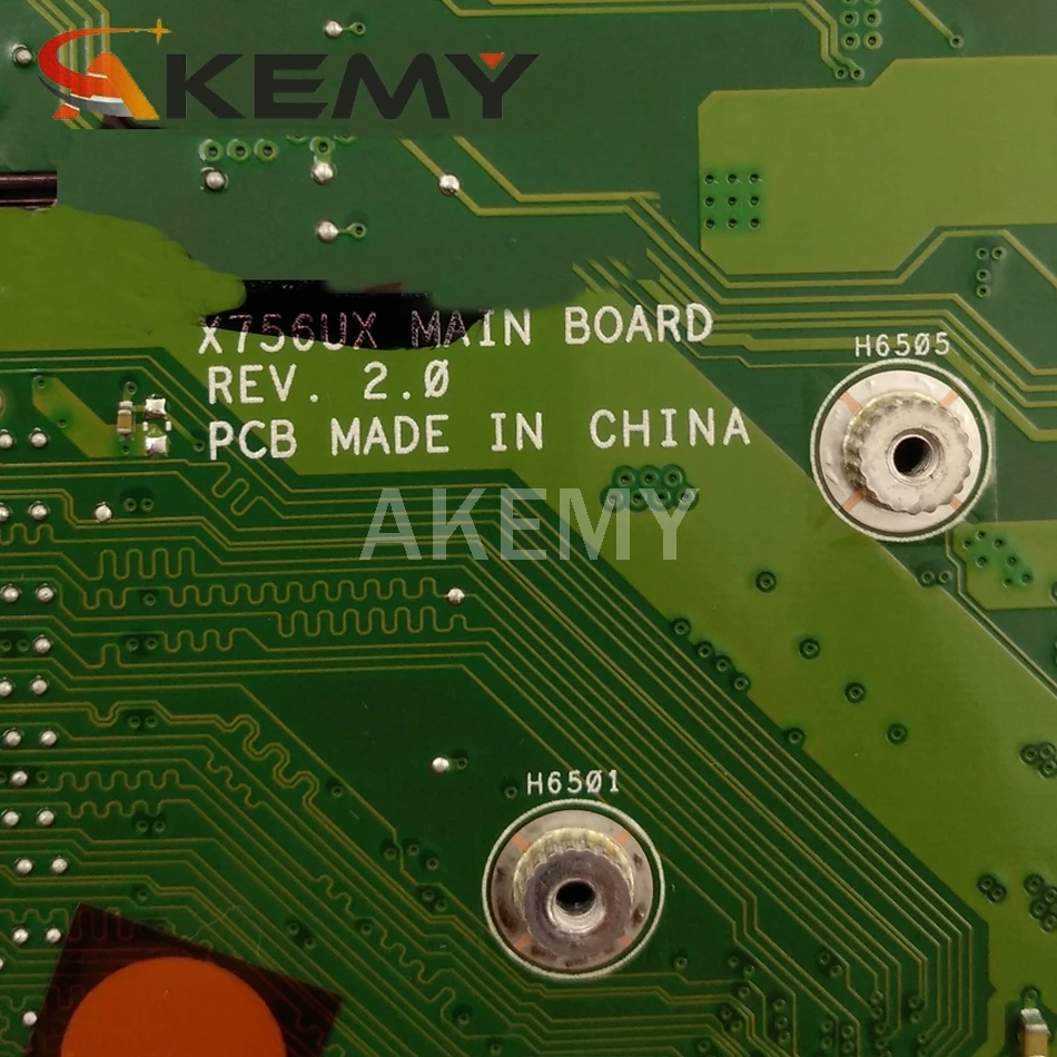 Материнская плата для ноутбука For Asus X756UW X756UJ X756UQ X756UR X756UV X756UX X756U I5-6200U GT920M/2GB DDR3 |