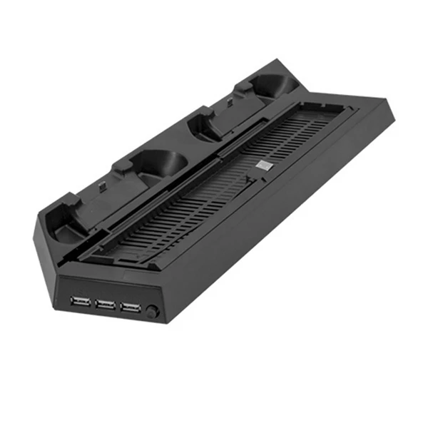 

Вертикальная подставка для охлаждения PS4 / PS4 SLIM, зарядная станция с двумя зарядными портами для контроллеров PS4