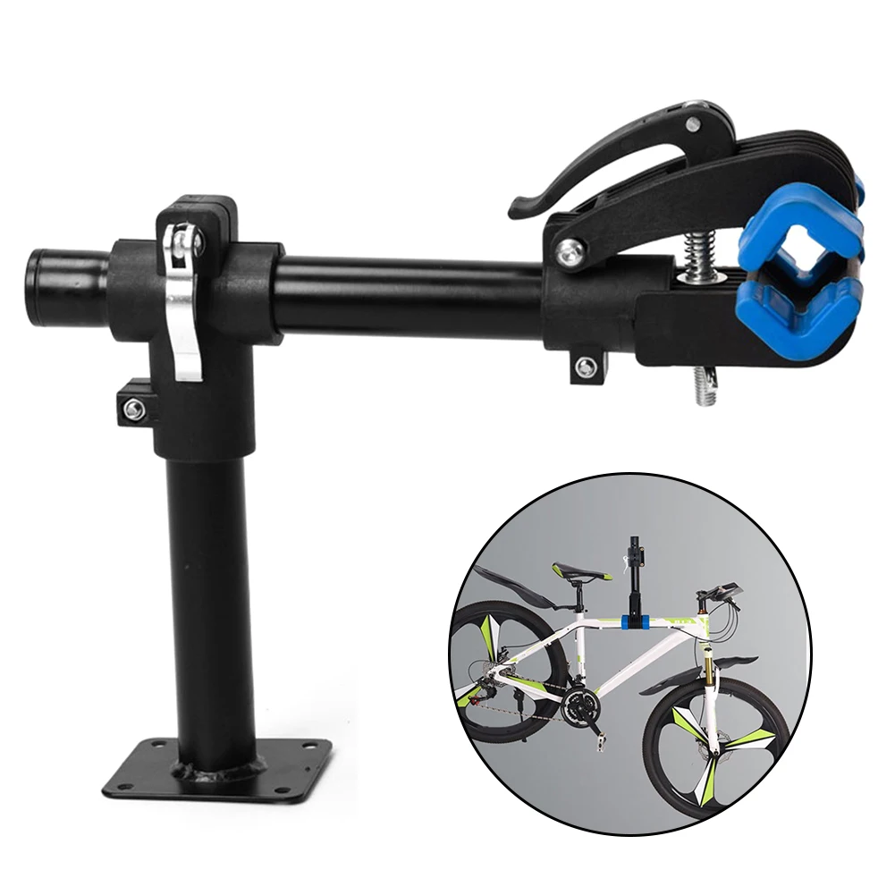 

Bike Bicycle Cycling Bench Mount Repair Rack Workstand Carbon Steel Adjustment Quick Release Clamp For Mtb Mountain Bicycles