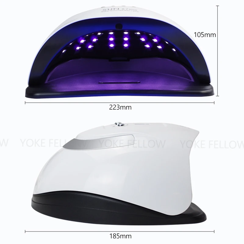 

200W UV LED Nail Lamp 57LEDs Nail Gel Dryer Low Heat Mode Smart Sensor Professional Nail Art Salon Nail Polish Manicure Machine