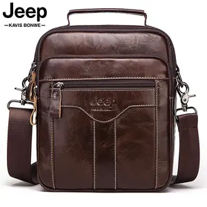 Сумка-мессенджер Мужская, из натуральной кожи, деловая, повседневная