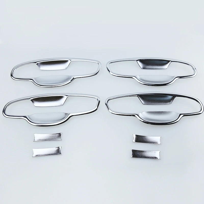 

For Kia Sportage QL KX5 2016 2017 2018 accessories ABS Chrome Car Door protector handle Bowl Cover Trim Sticker Car Styling 8pcs