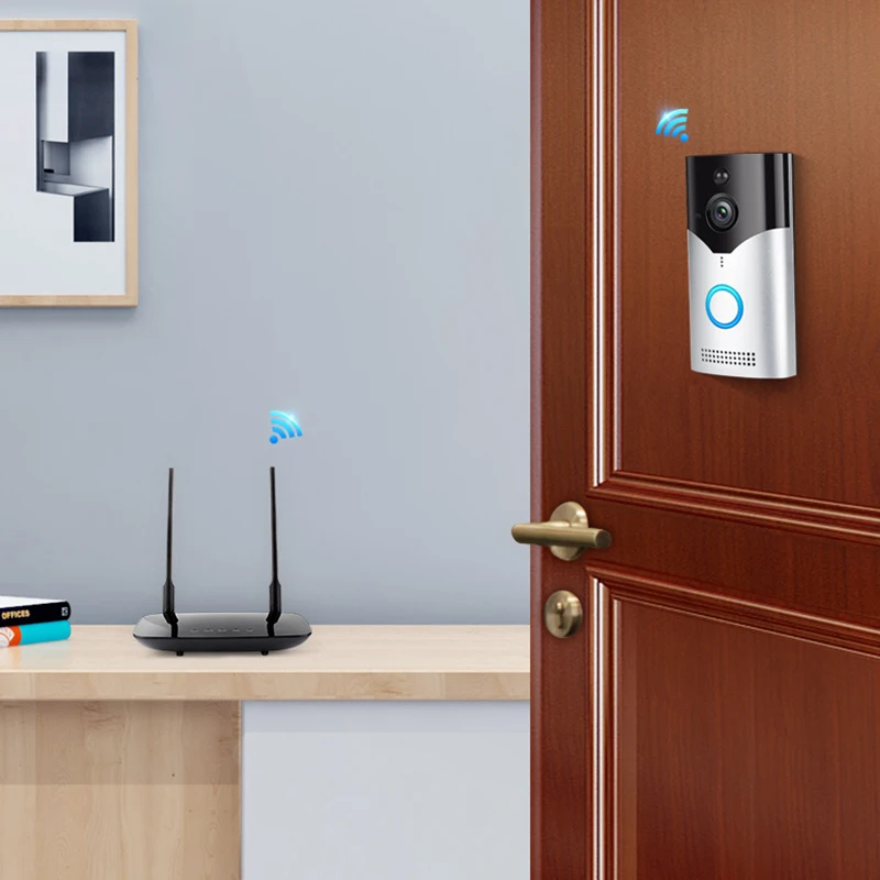 Беспроводной WiFi видео дверной звонок камера IP 720P кольцо Звонок видеодомофон