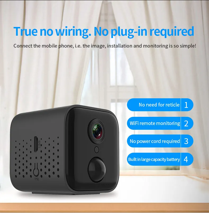 Мини камера HD Sport Wifi для улицы и помещения A21 Go Pro Водонепроницаемая Экшн 4k 60fps Wi Fi 360