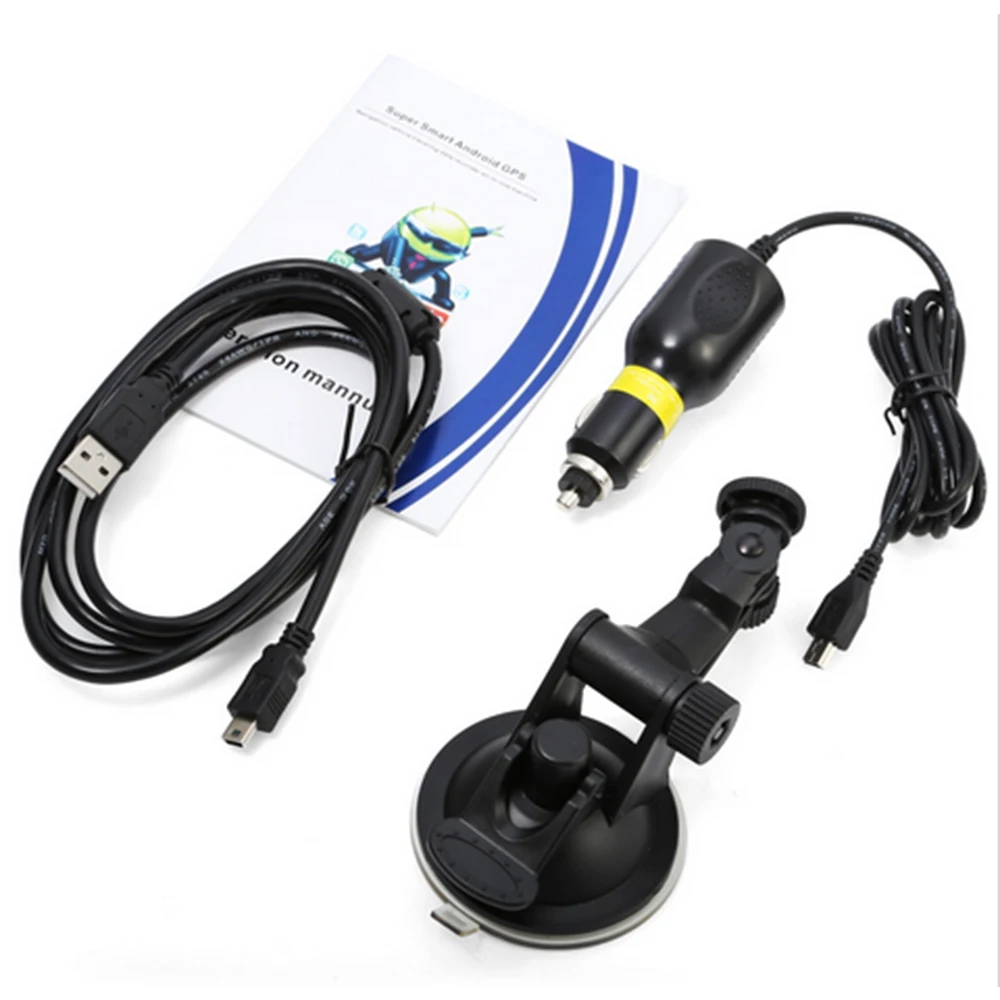 

Portable 7" Inch Car GPS Device Navigation System DVR Cam Camera Dashcam Android Quad Core AV-IN Bluetooth WIFI FM Transmitter