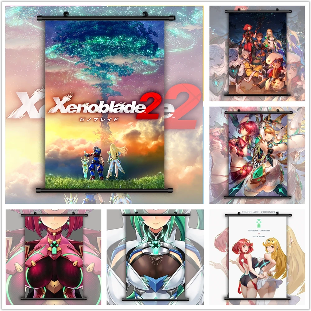 

Xenoblade Chronicles 2 Hikari Anime manga wall Poster Scroll