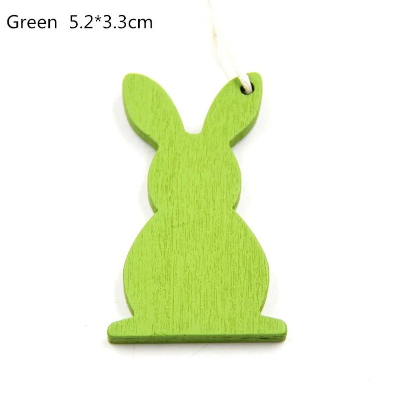 1 шт. пасхальные украшения милые Подвески деревянные в виде кролика яйца ручной