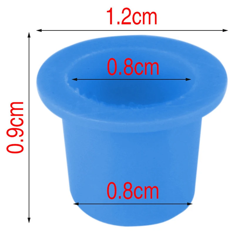 

100/500Pcs Disposable Tattoo Ink Cup Silicone Permanent Tattoo Makeup Eyebrow Makeup Pigment Container Caps Dropshipping